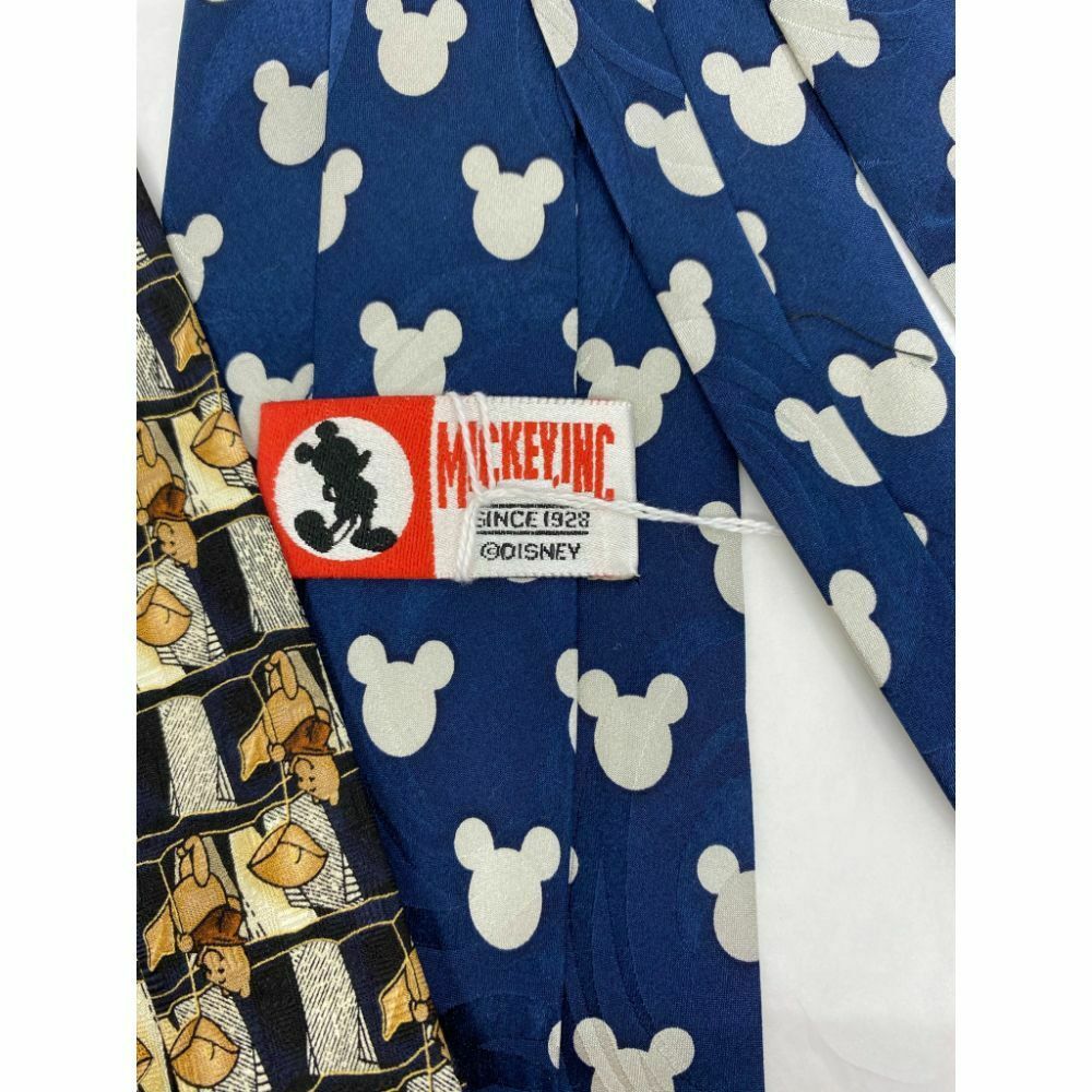 New Lot of 3 Neck tie Disney, Looney Tunes Blue Black White Total Msrp 75