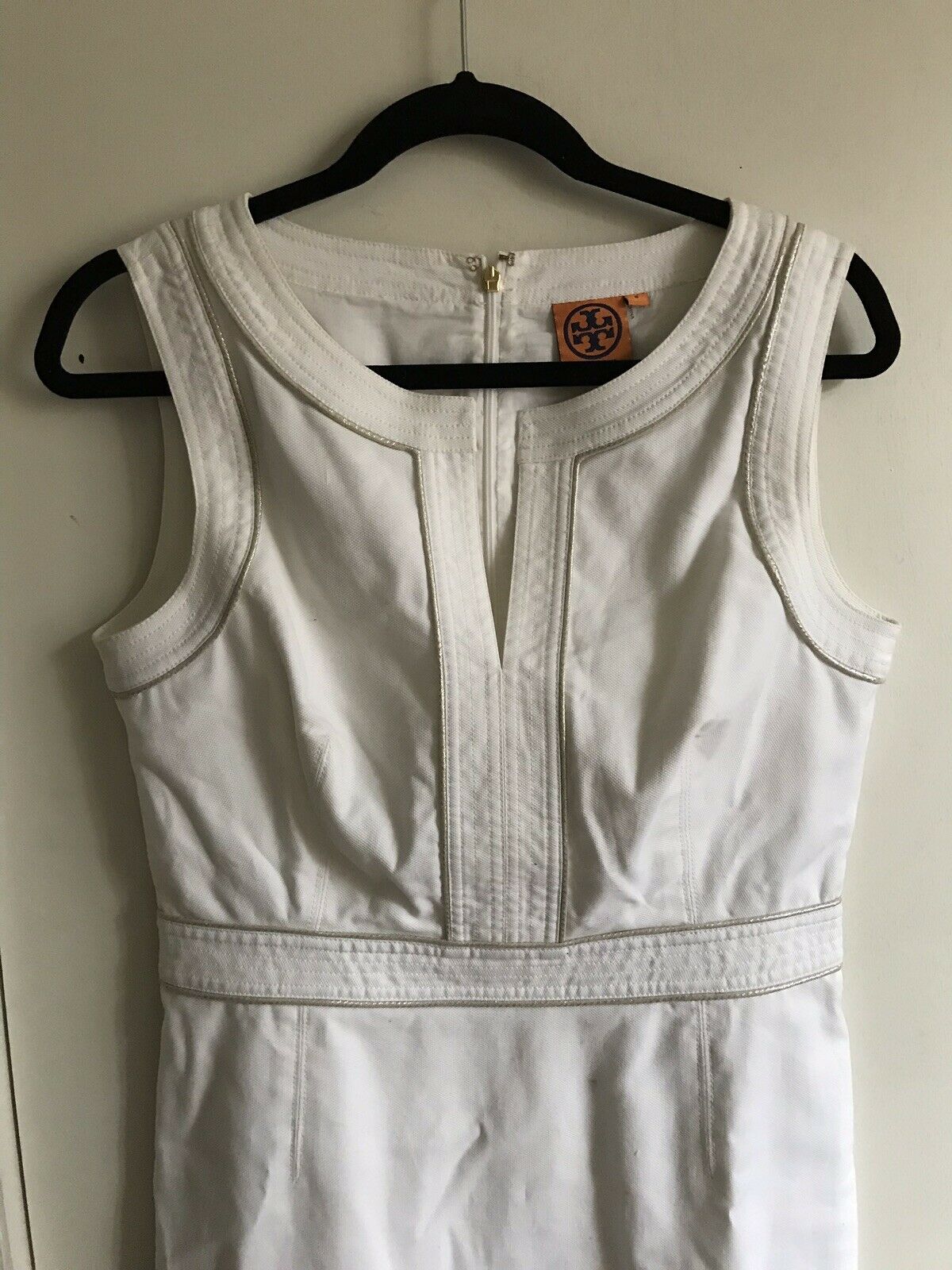 TORY BURCH White Dress Sz 8