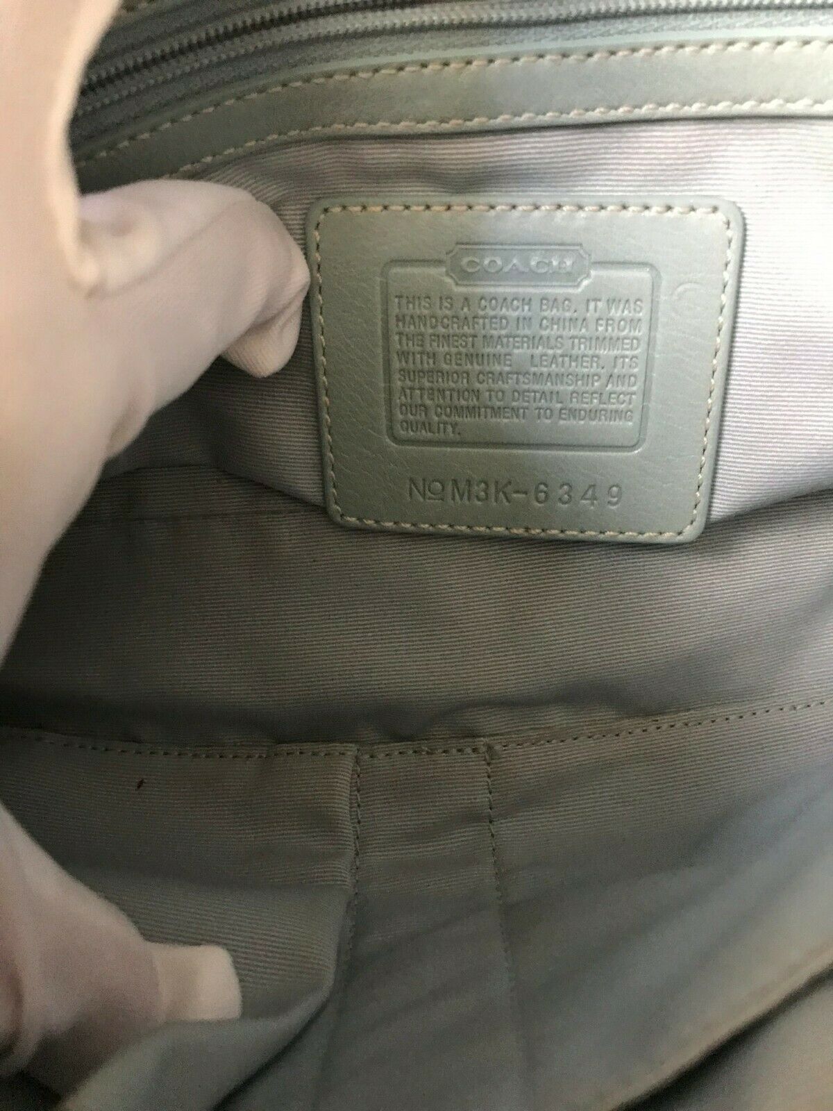 Coach Colored Fabric Handbag