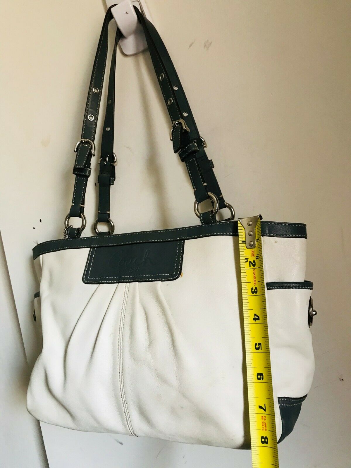 Coach leather tote bag