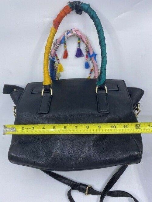 Michael Kors shoulder bag w handshoulder customized by me w applique black red g