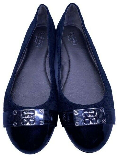 Coach Black Women S London Flats Size Us