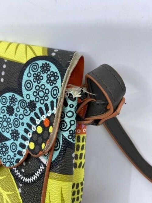 Vera Bradley Unique Multicolor Coated Canvas Cross Body Bag