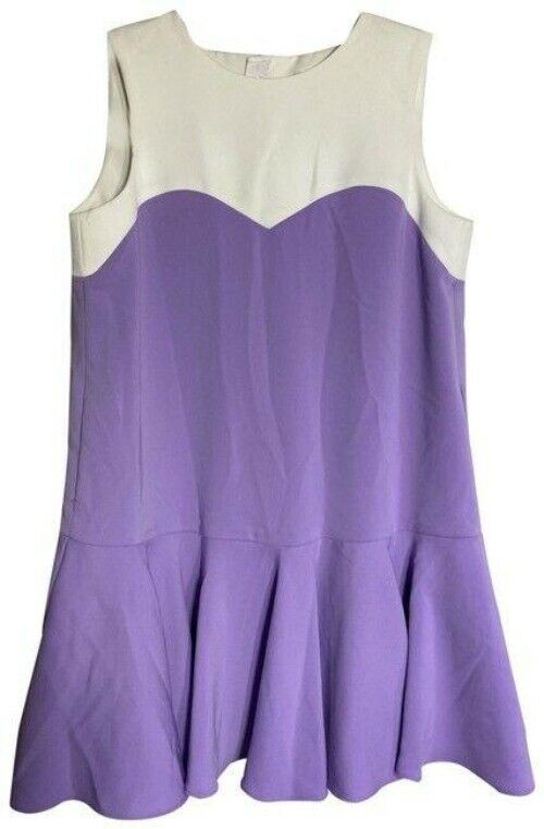 milly minis purplewhite new short casual dress