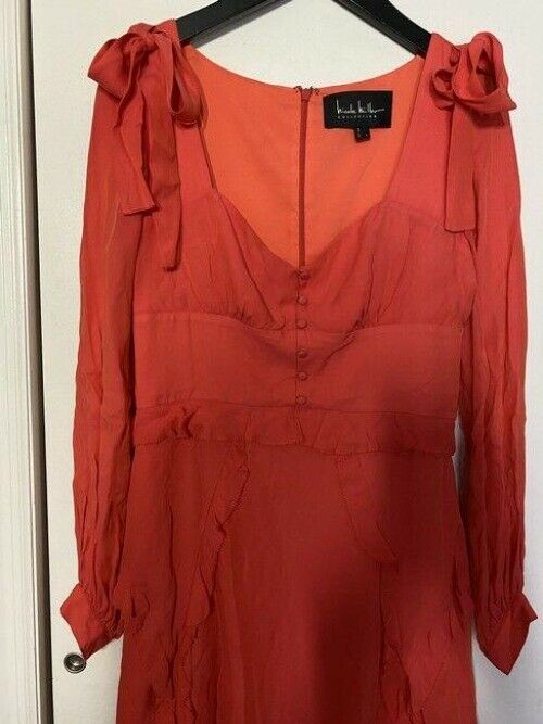 nicole miller coral new scoop neck msrp short casual dress