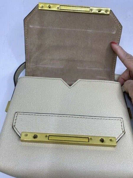 jcrew beige leather cross body bag