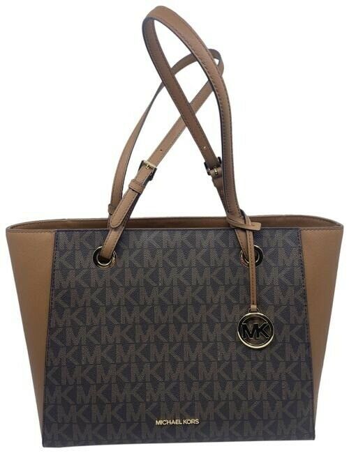 Michael Kors Walsh Borwn Leather Shoulder Bag
