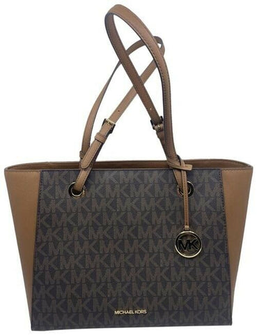 Michael Kors Walsh Borwn Leather Shoulder Bag