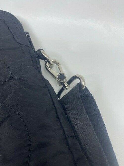marc jacobs padded device black nylon cross body bag
