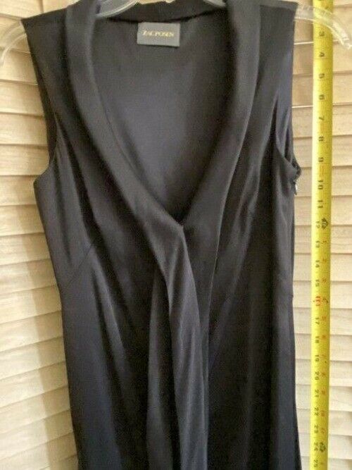Zac Posen black new sleeveless symmetrical