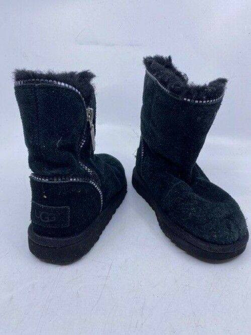 Ugg Australia Black Kids Zipper Accent Bootsbooties Size Us
