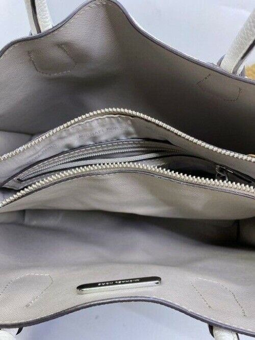 michael kors large white leather shoulder bag