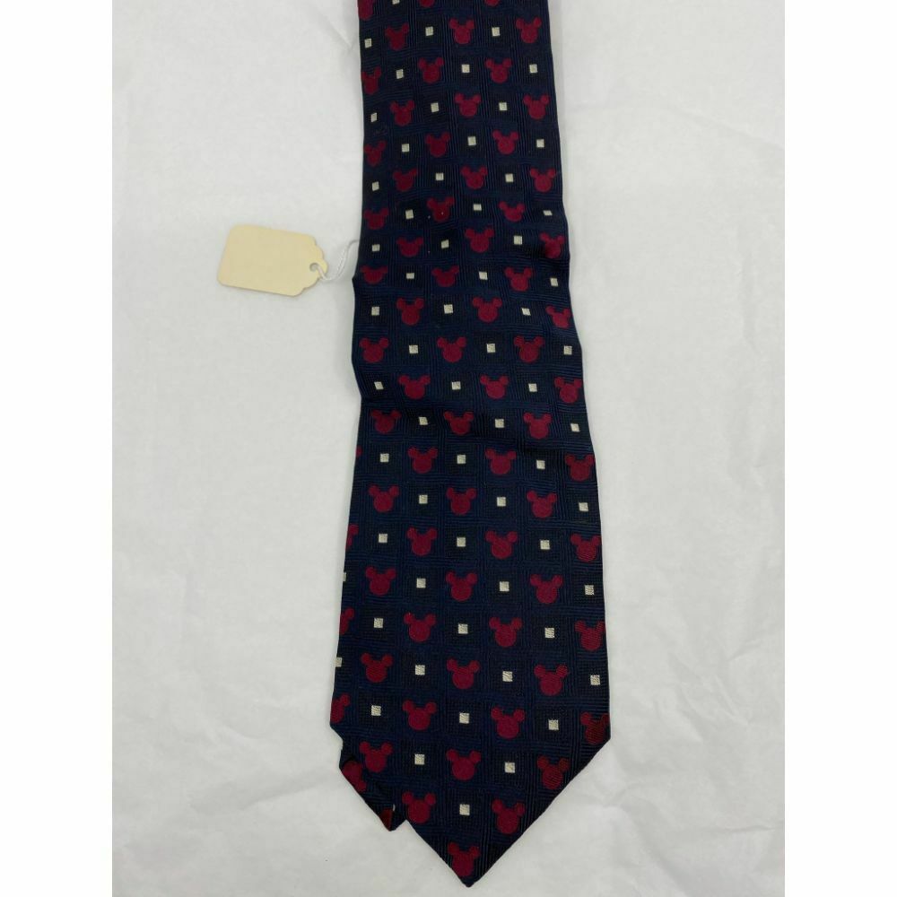 New! MICKEY MOUSE Disney Neck Tie Blue Pink 100% Silk Handmade