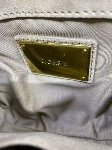 jcrew beige leather cross body bag