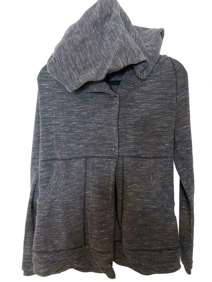 LULULEMON Womens Black Long Sleeves Stylish Hoodies Size: 2