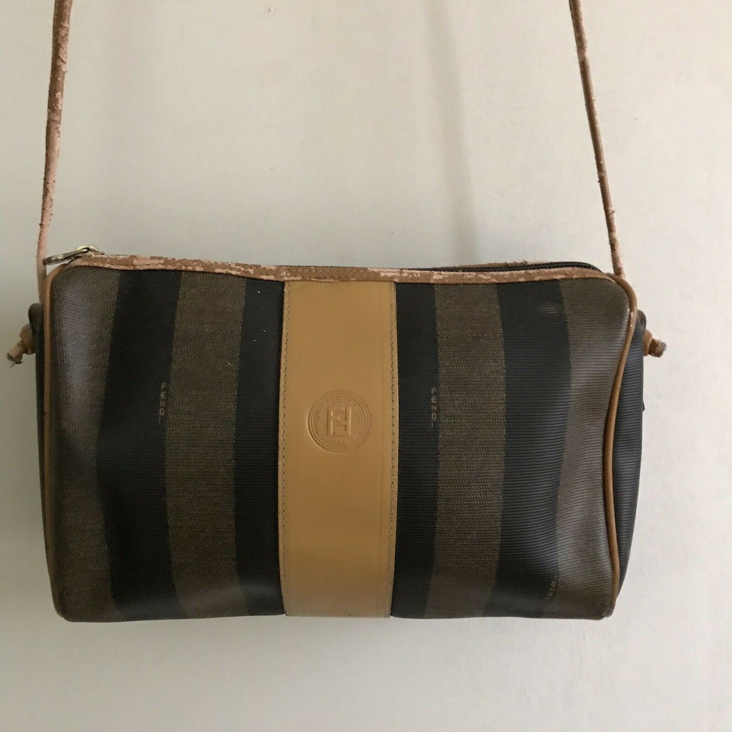 FENDI Vintage Striped Crossbody