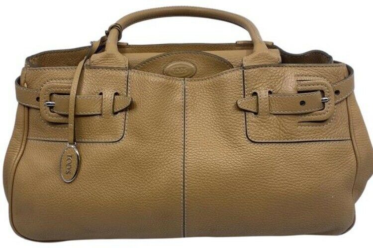 Tod S Tan Leather Shoulder Bag