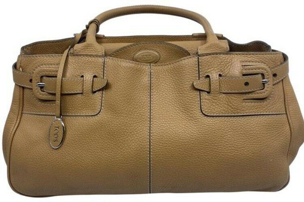 Tod S Tan Leather Shoulder Bag