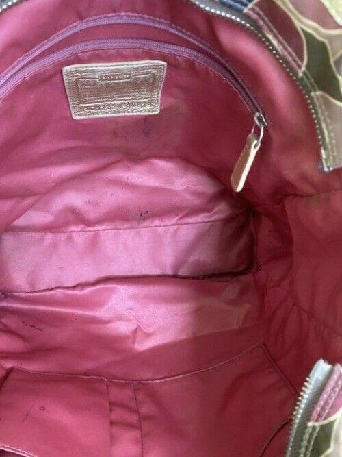 coach bag large multicolor fabric tote