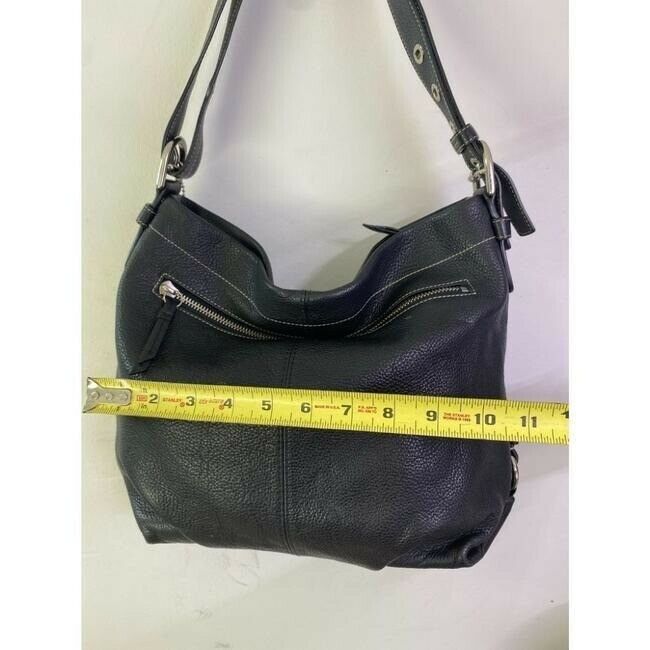 Coach Large Black Leather Hobo Bag