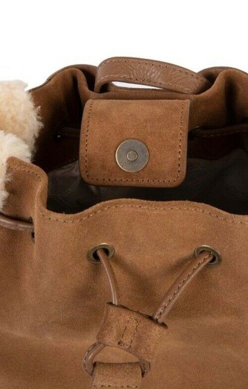 Ugg Australia Fey Mini Convertible Chestnut Brown Suede Backpack
