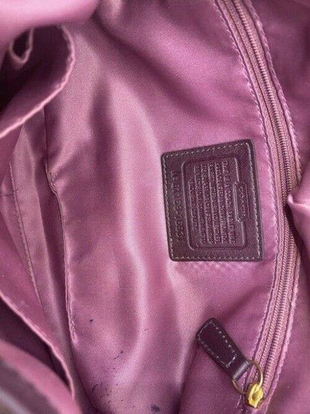 coach vintage rare brown leather cross body bag