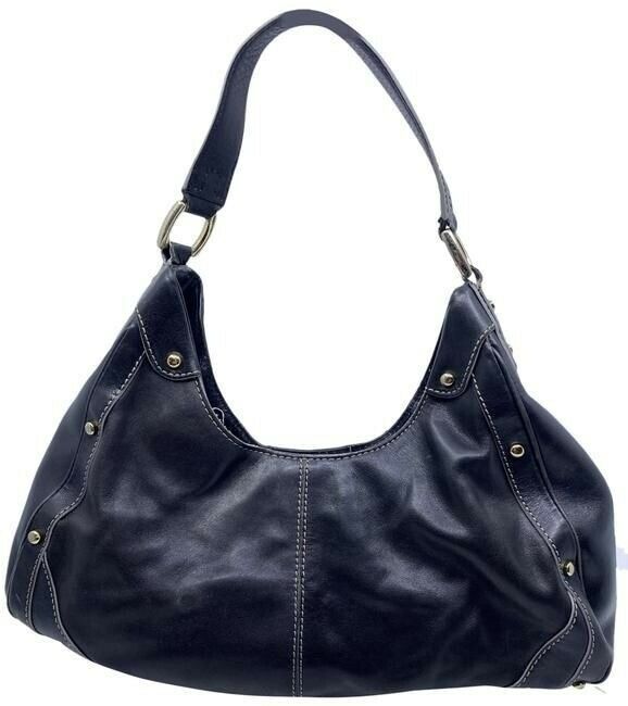 Cole Haan Medium Black Leather Shoulder Bag