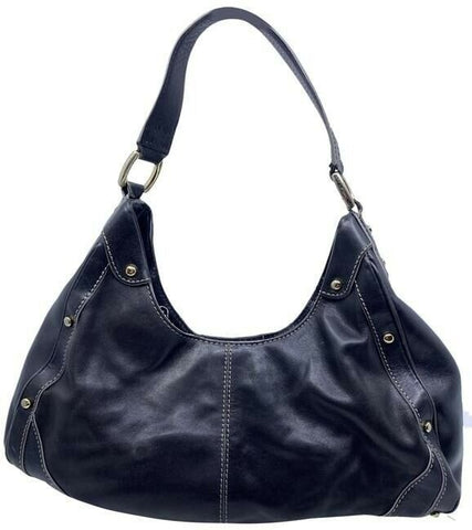Cole Haan Medium Black Leather Shoulder Bag