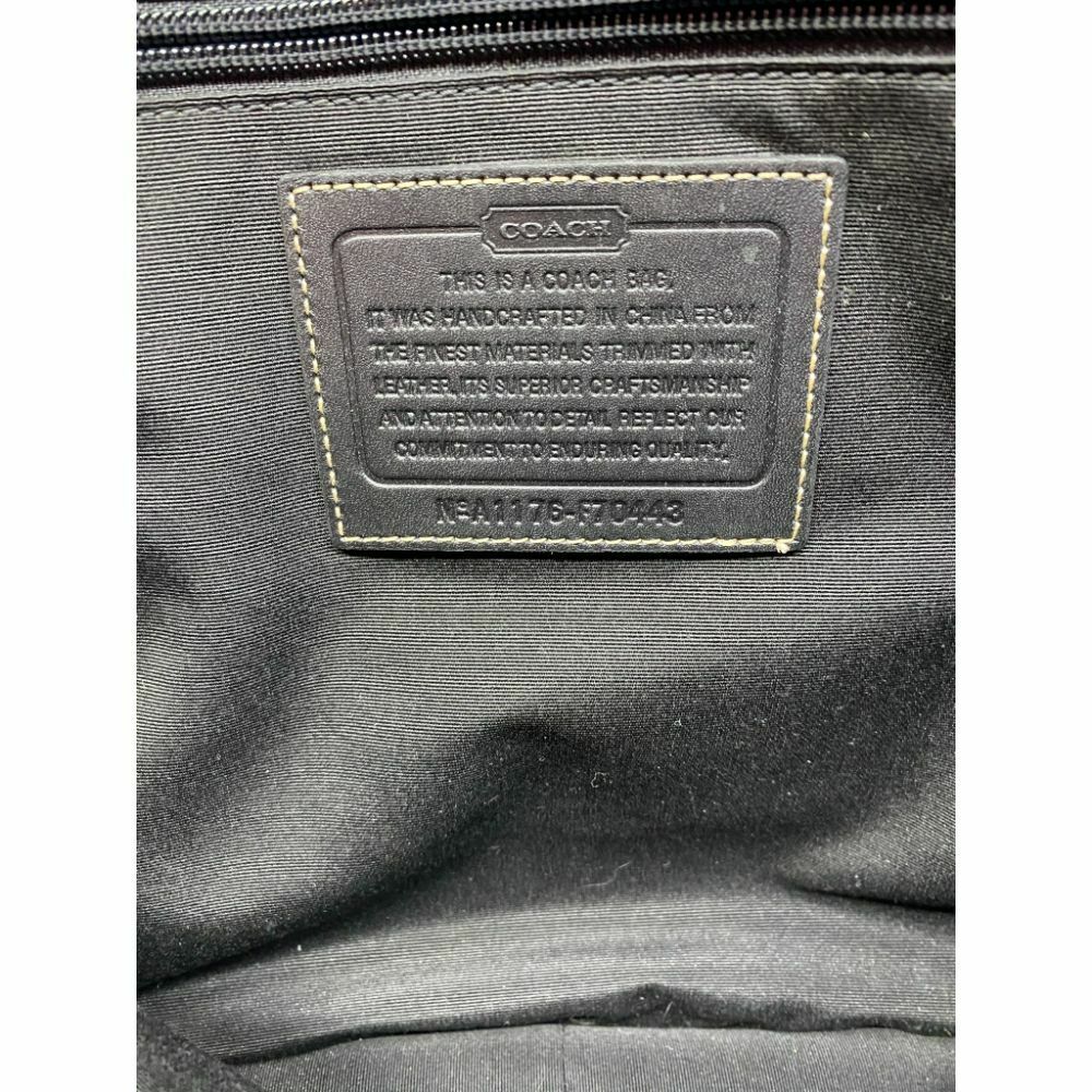 Coach Large Black Gray Nylon Messenger Bag
