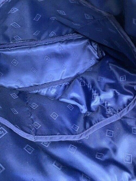 Vera Bradley Large Quilted Navy Blue White Shoulder Bag