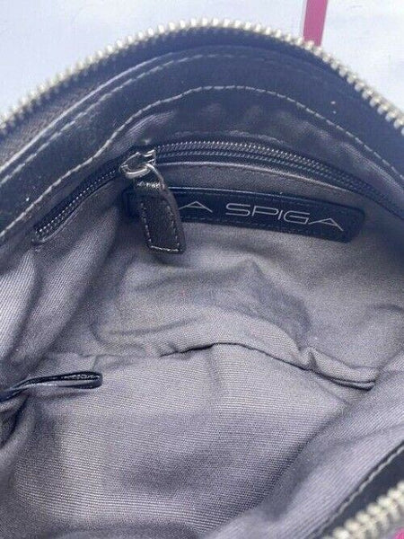 Via Spiga Womens Zipper Wrist Pouch Purse Pink Leather Wristlet