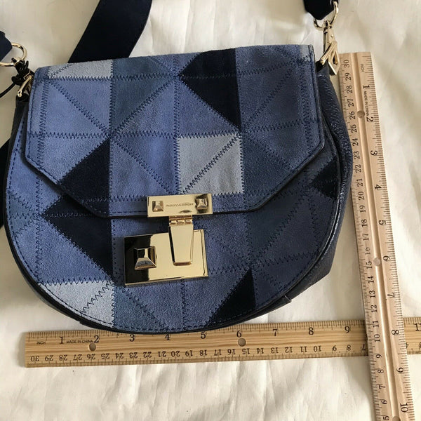 New W/ Tags!! REBECCA MINKOFF Suede Patches Crossbody bag