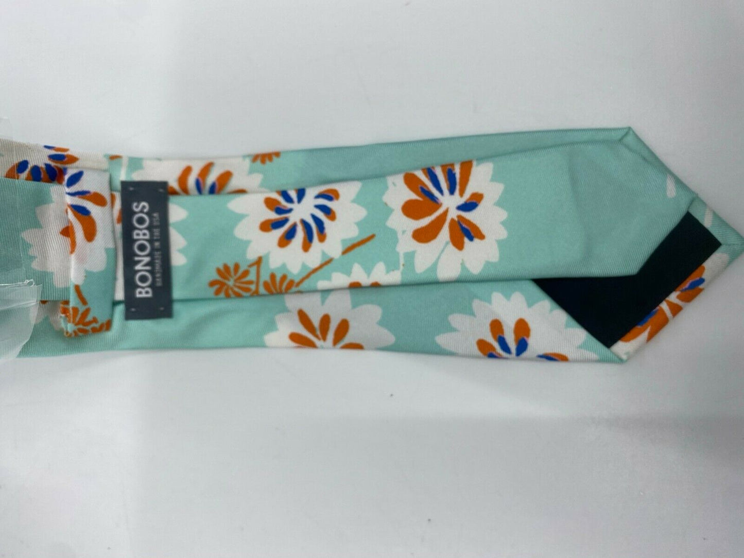NWT BONOBOS Neck Tie Turquoise Floral Great for Spring MSRP 98