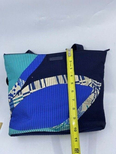 Vera Bradley Large Quilted Navy Blue White Shoulder Bag