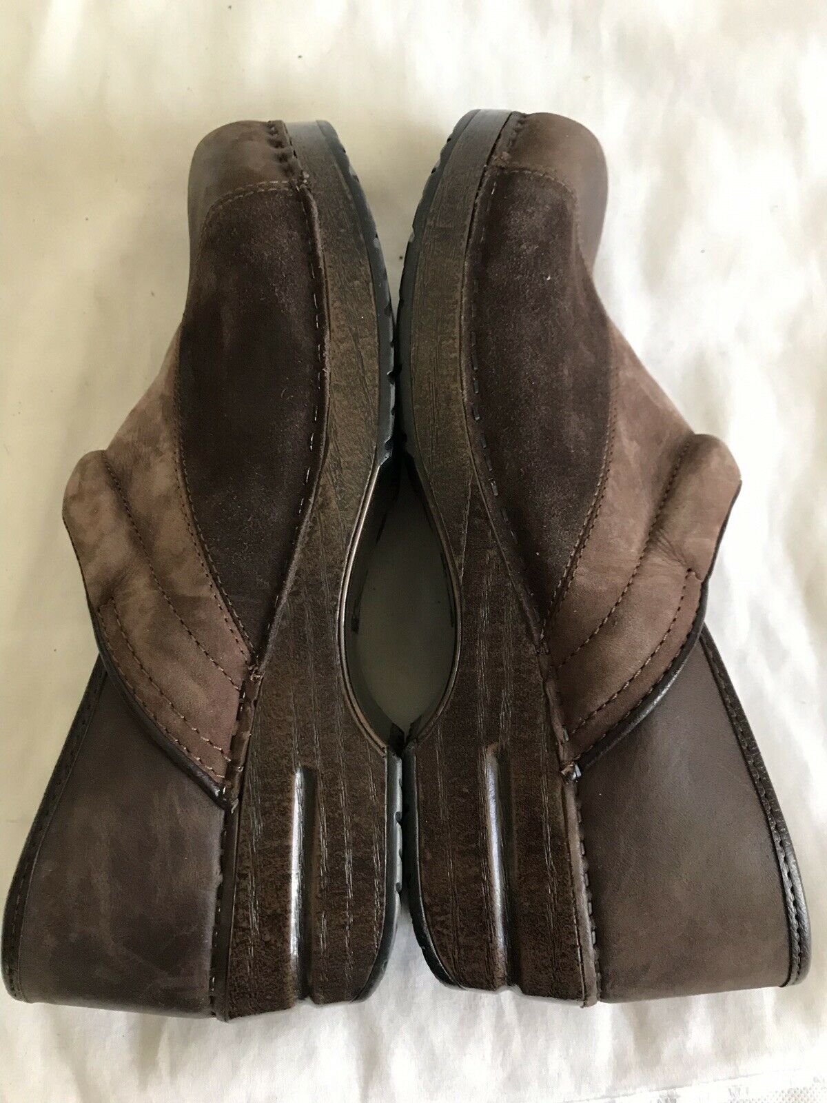 Dansko Classic Clogs-Brown-Size US 10.5