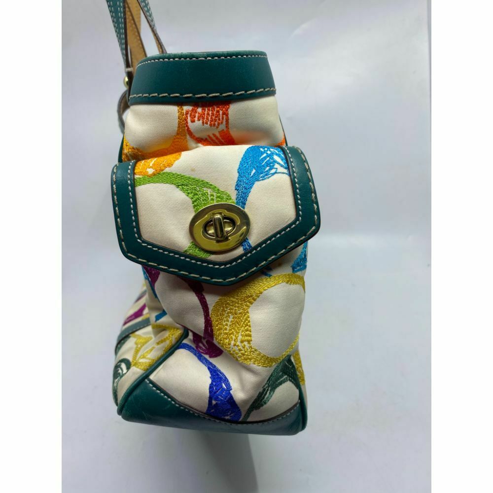 Coach Women's Large Multicolor Fabric Tote Bag