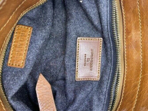 burberry gray brown shoulder bag