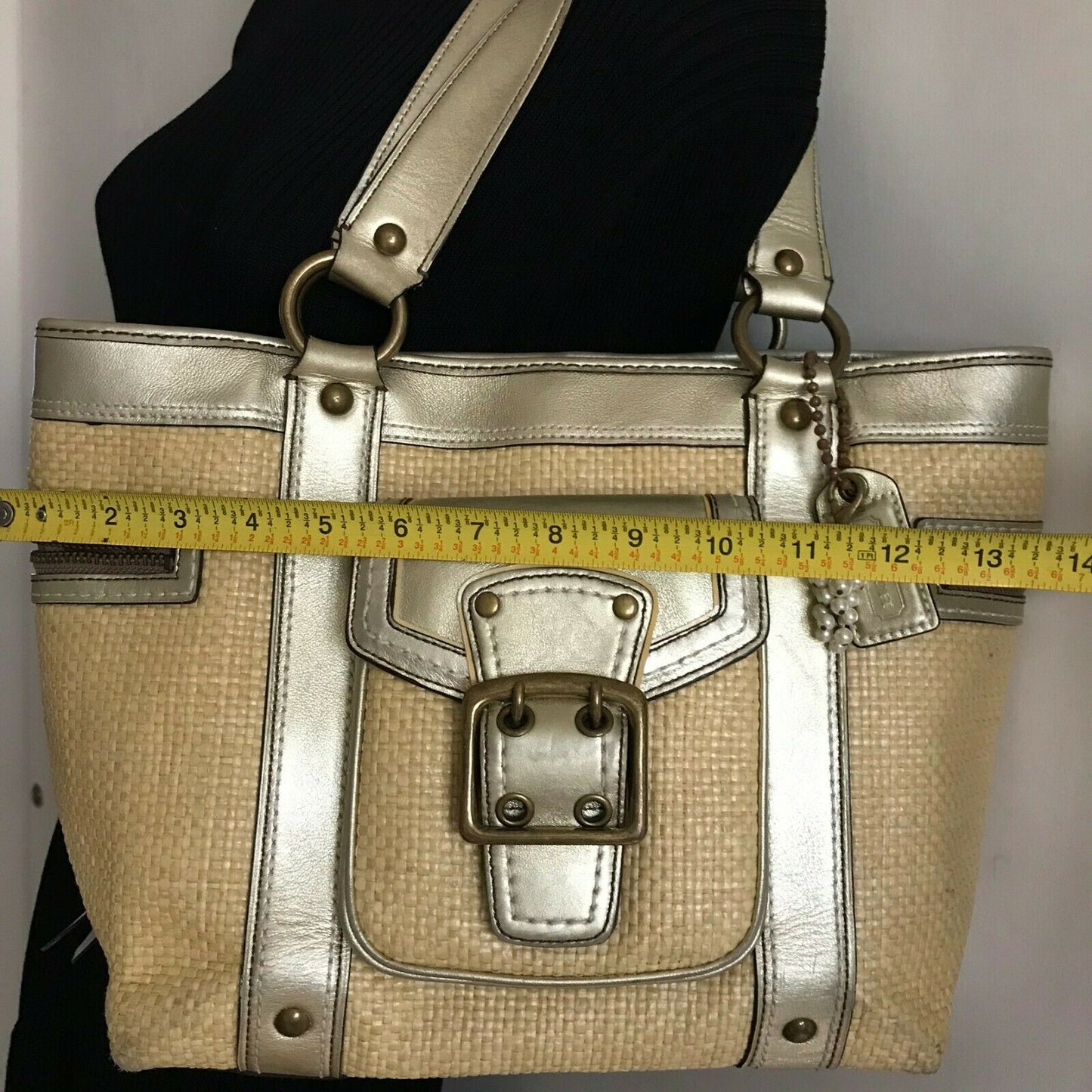 Coach Fabric/Leather Tote