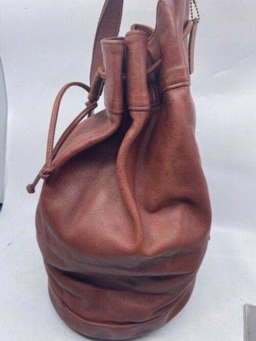 Coach Burgundy Leather Backpack