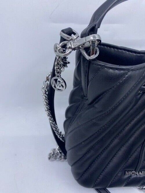 Michael Kors Suri Small Vegan Black Faux Leather Cross Body Bag