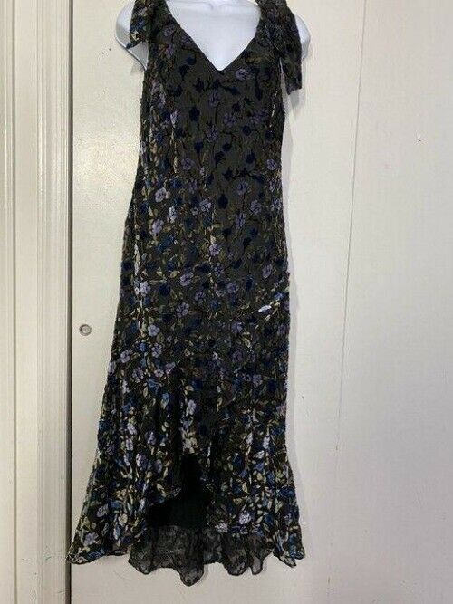 nicole miller gray blue gold new floral msrp
