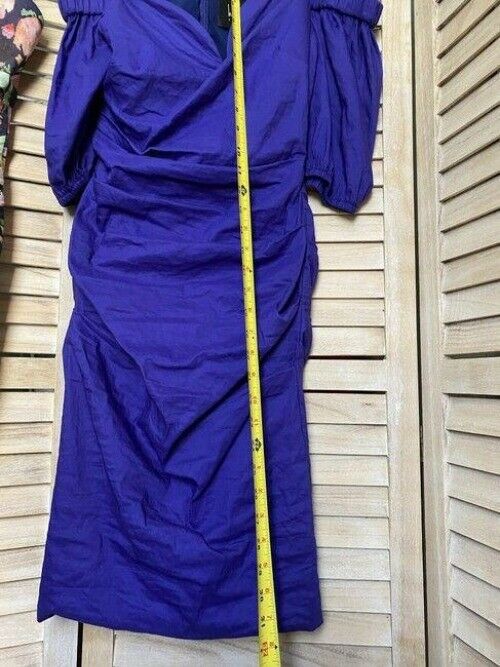 Nicole Miller purple new off the shoulder mini msrp short casual dress