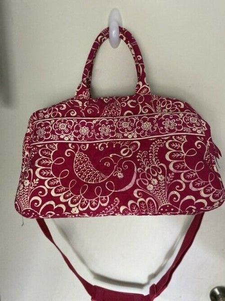 Vera Bradley Xl Duffel Msrp Red White Weekendtravel Bag