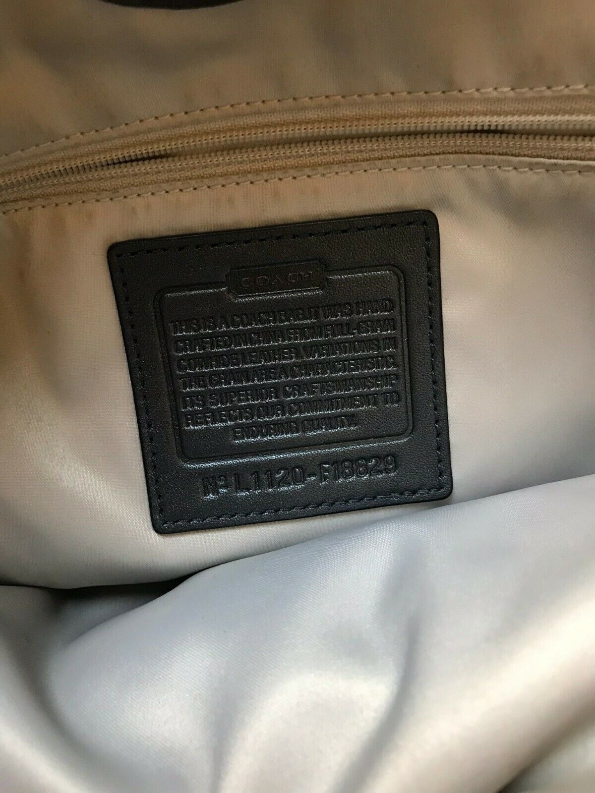Coach leather handbag