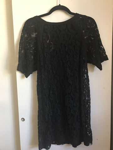 MAJE Black Lace Dress Size 1