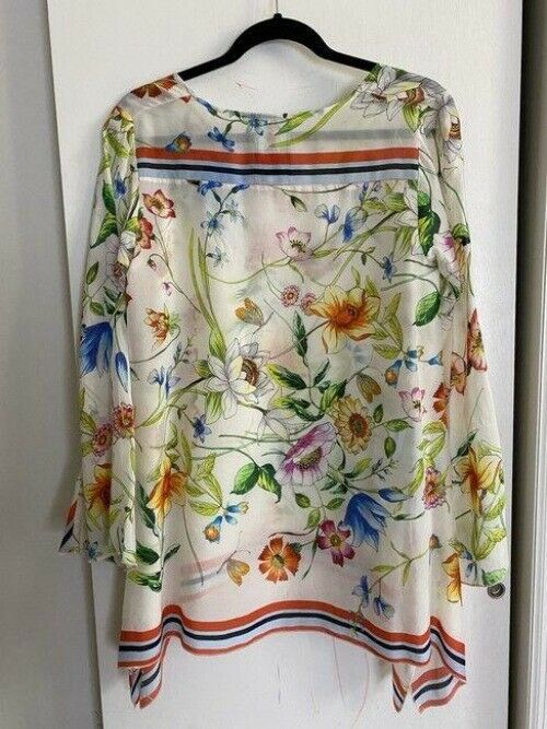 johnny was multicolor xs floral tunic