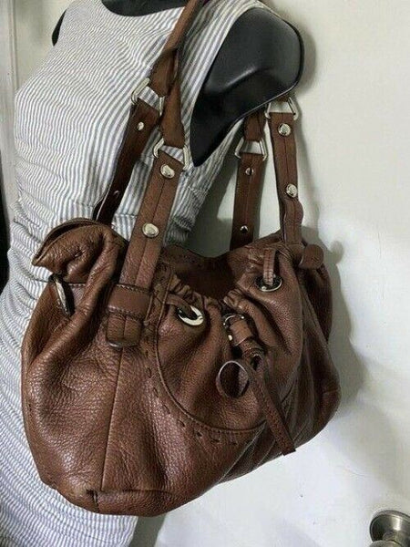 B Makowsky Msrp Brown Leather Shoulder Bag