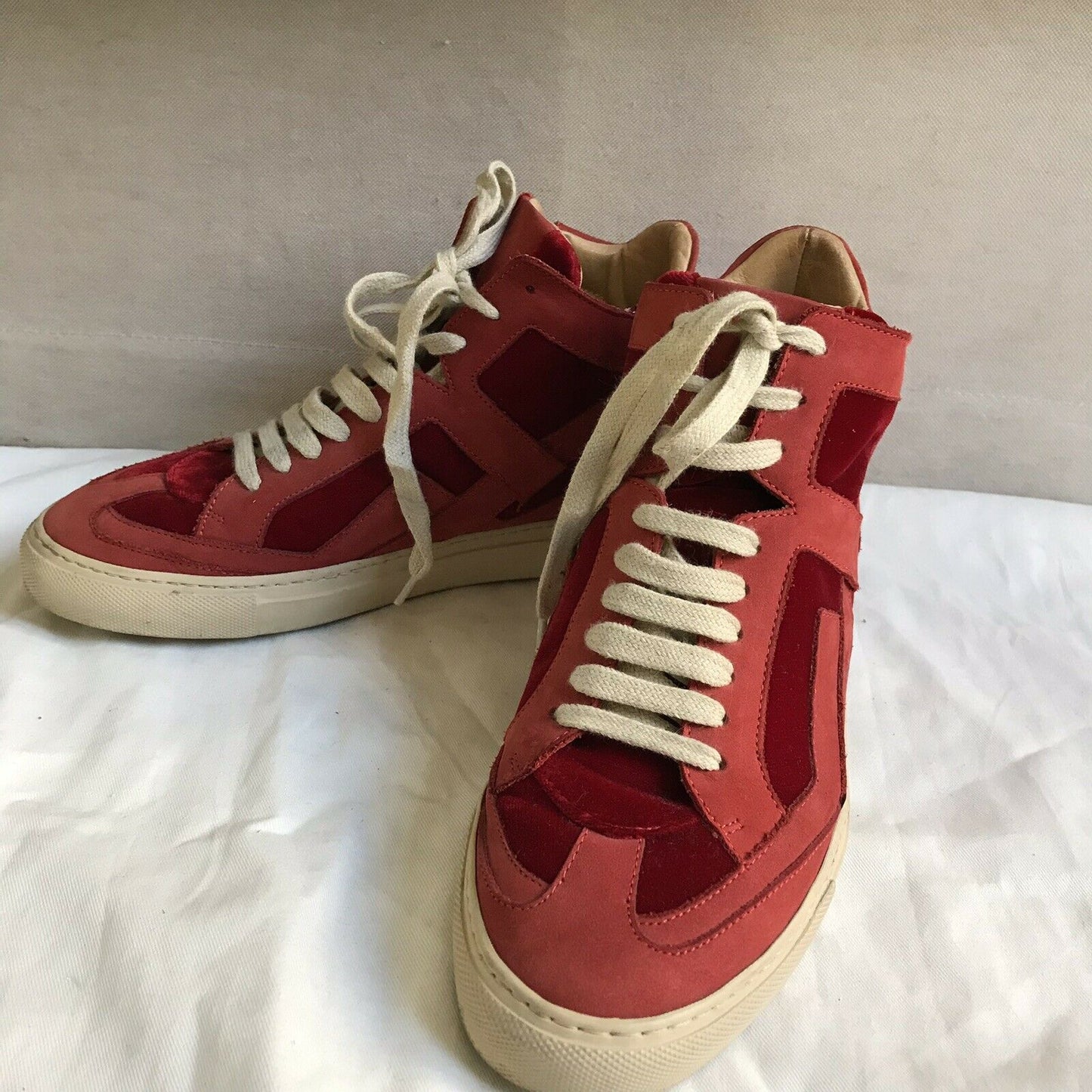 Maison Margiela Red Mid Top Sneakers 37