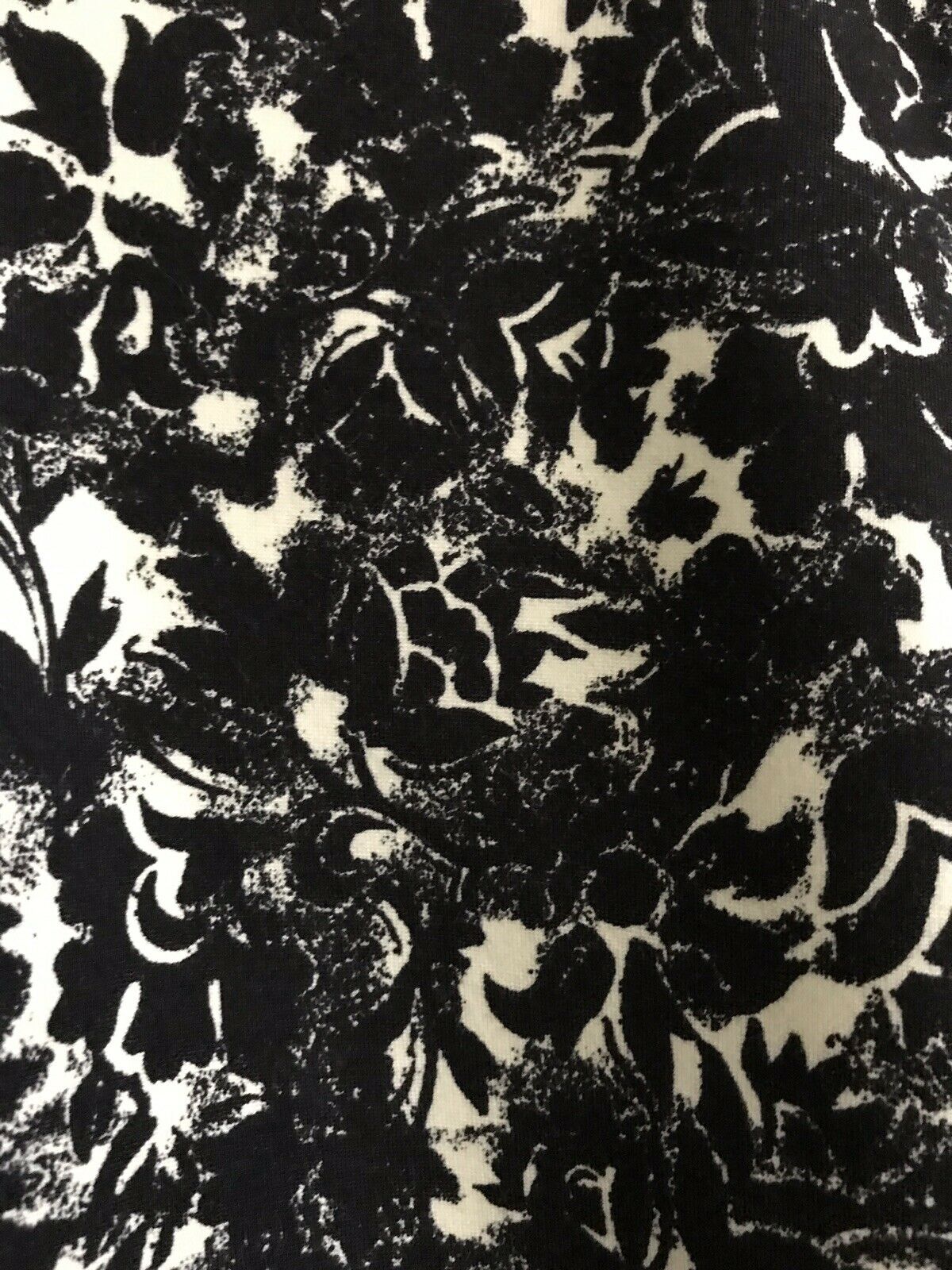 TORY BURCH Black/ White LS Floral Dress XS