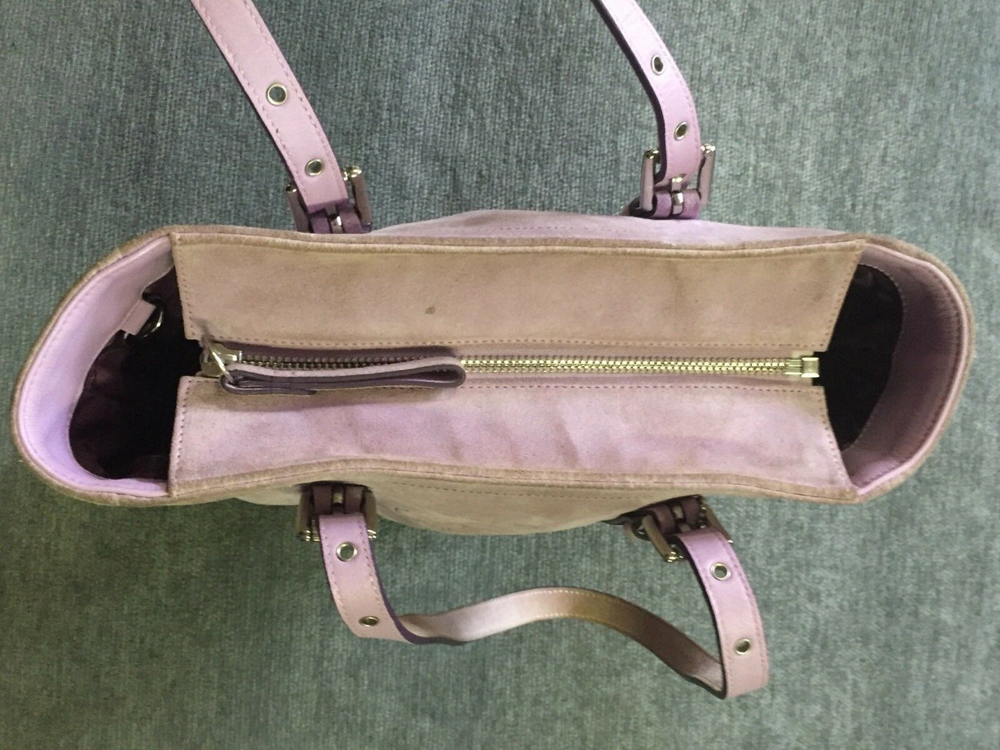 COACH Lavander Suede Tote Bag